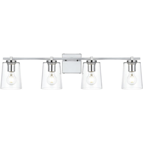 Kacey 4 Light 33 inch Chrome Bath Sconce Wall Light