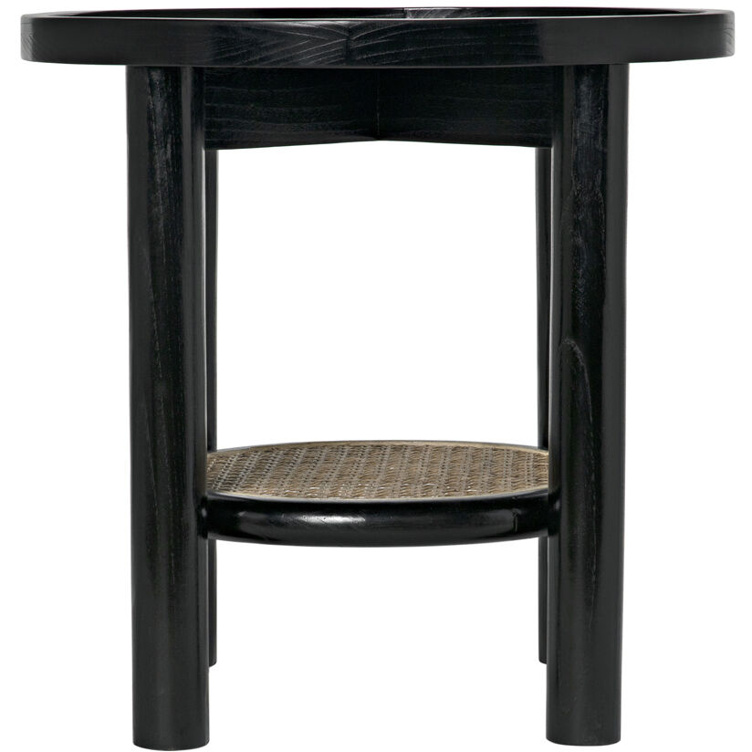 Hide Away 19.5 X 19.5 inch Charcoal Black Side Table