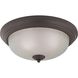 Huntington 3 Light 15 inch Oil Rubbed Bronze Flush Mount Ceiling Light