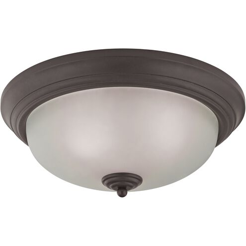 Huntington 3 Light 15 inch Oil Rubbed Bronze Flush Mount Ceiling Light