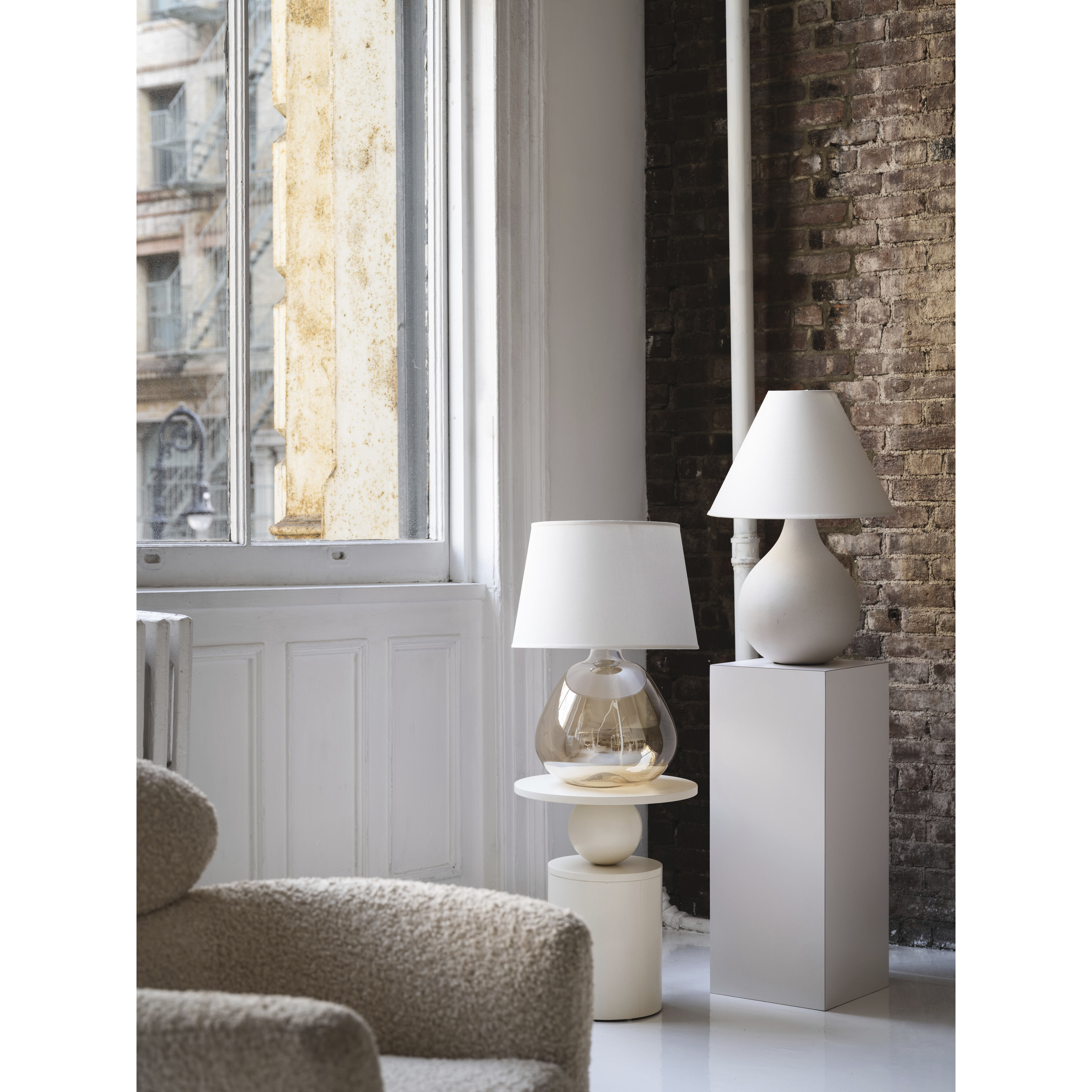 Thea 22.75 inch 60 watt Aged Brass Table Lamp Portable Light