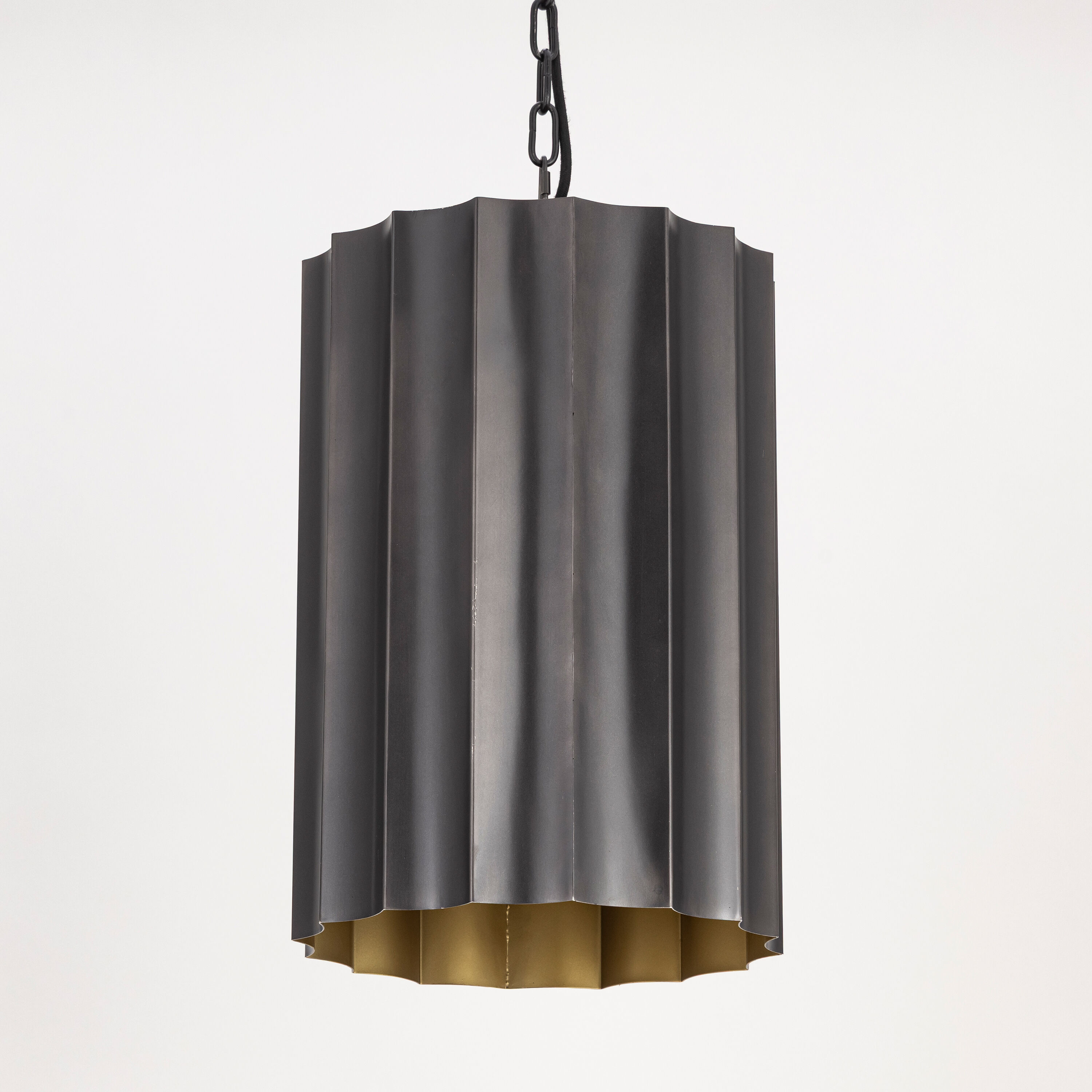 Allegra 1 Light 12.25 inch Gunmetal and Gold Single Pendant Ceiling Light