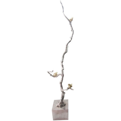 Branch Silver and Gold Décor Accent