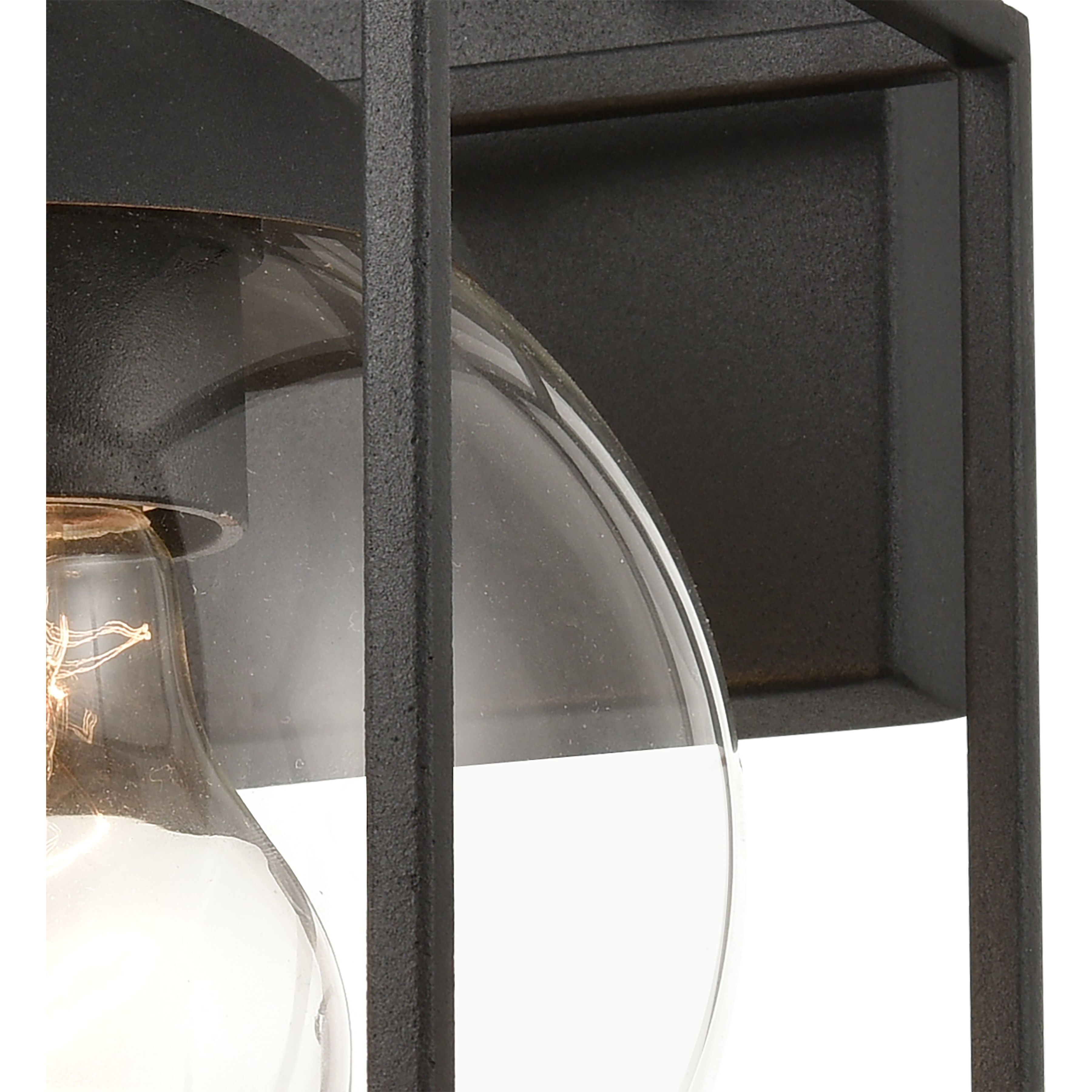 Cubed 1 Light 9 inch Charcoal Outdoor Wall Sconce