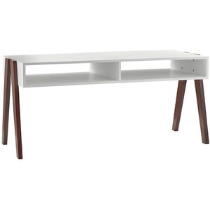 Laurel 40.75 X 18.75 inch White and Walnut Oak Coffee Table