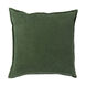Cotton Velvet 18 X 18 inch Dark Green Pillow Kit, Square