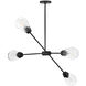 Livie 4 Light 44 inch Black Chandelier Ceiling Light