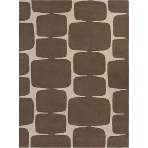Scion 36 X 24 inch Brown and Neutral Area Rug, Wool