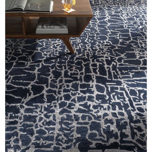 Banshee 120 X 120 inch Dark Blue Rug in 10 Ft Square, Square