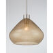 Elaris 1 Light 12.5 inch Brushed Nickel Pendant Ceiling Light