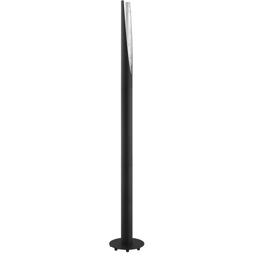 Barbotto 54 inch 10.00 watt Black and Silver Floor Lamp Portable Light