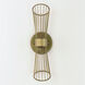 Zeta LED 5 inch Natural Aged Brass Wall Sconce Wall Light