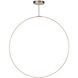 Cirque LED 48 inch Brushed Nickel Pendant Ceiling Light