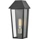 Maclin 1 Light 15.25 inch Black Outdoor Wall Mount