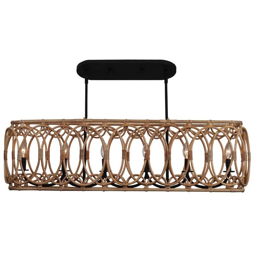 Tablas Island Linear Ceiling Light in Matte Black