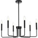 Willa 6 Light 26 inch Black Pendant Ceiling Light