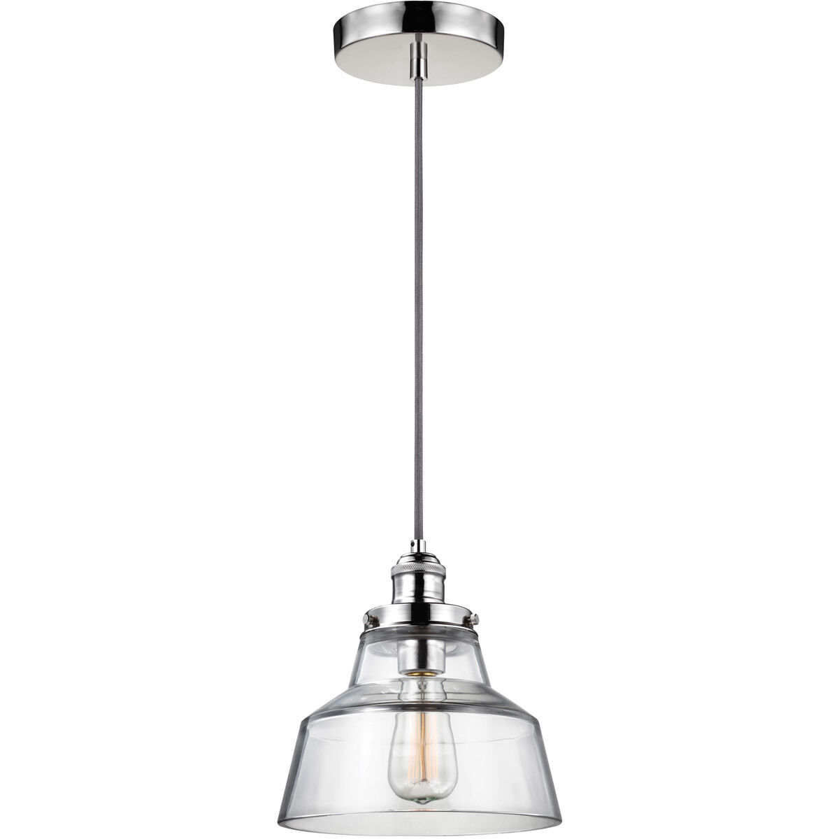 Sean Lavin Baskin 1 Light 10 inch Polished Nickel Pendant Ceiling Light