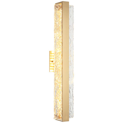Niagara LED 5.1 inch Aged Gold Brass Bath Vanity Light Wall Light