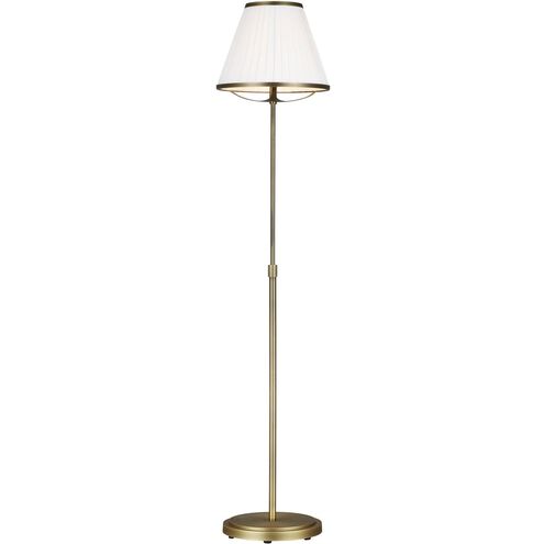 Esther 65 inch 9.00 watt Time Worn Brass Floor Lamp Portable Light
