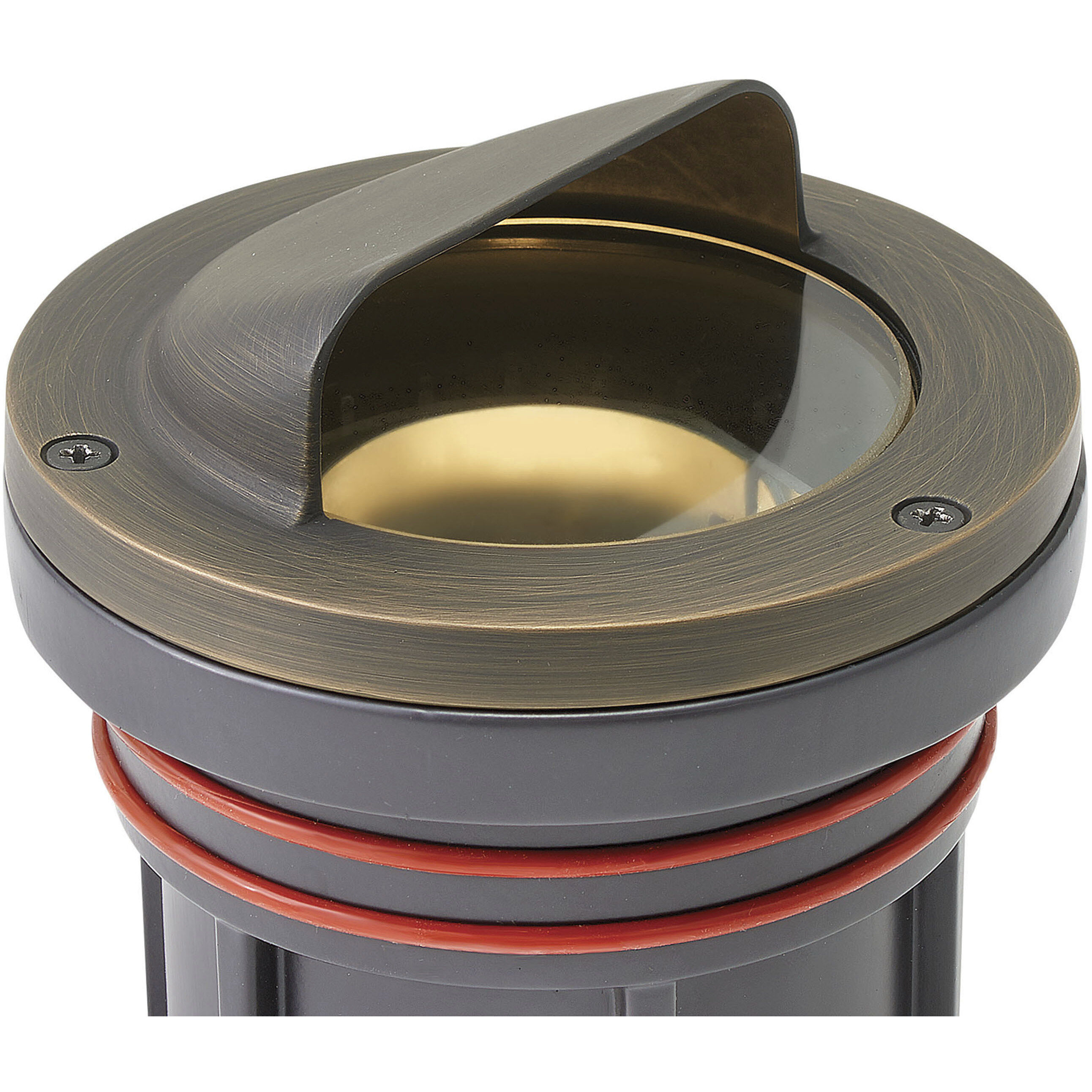 Hardy Island Shielded 12v 12.00 watt Matte Bronze Landscape Well Light in Non-LED