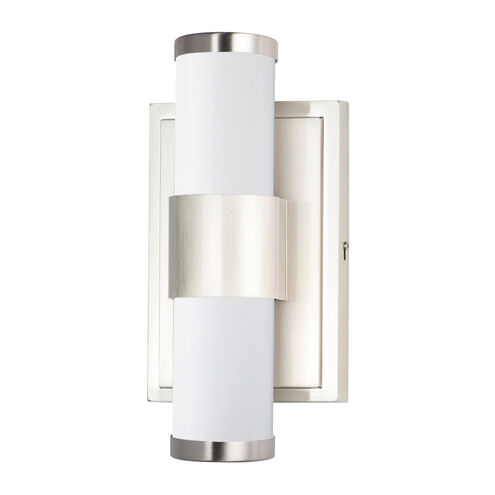 Optic LED 14 inch Satin Nickel Bath Vanity Wall Light