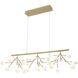 Hydrangea Bloom 27 Light 18 inch Gold Pendant Ceiling Light