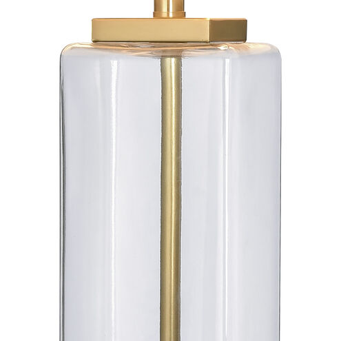 Edenvale 29 inch 150.00 watt Clear with Honey Brass Table Lamp Portable Light