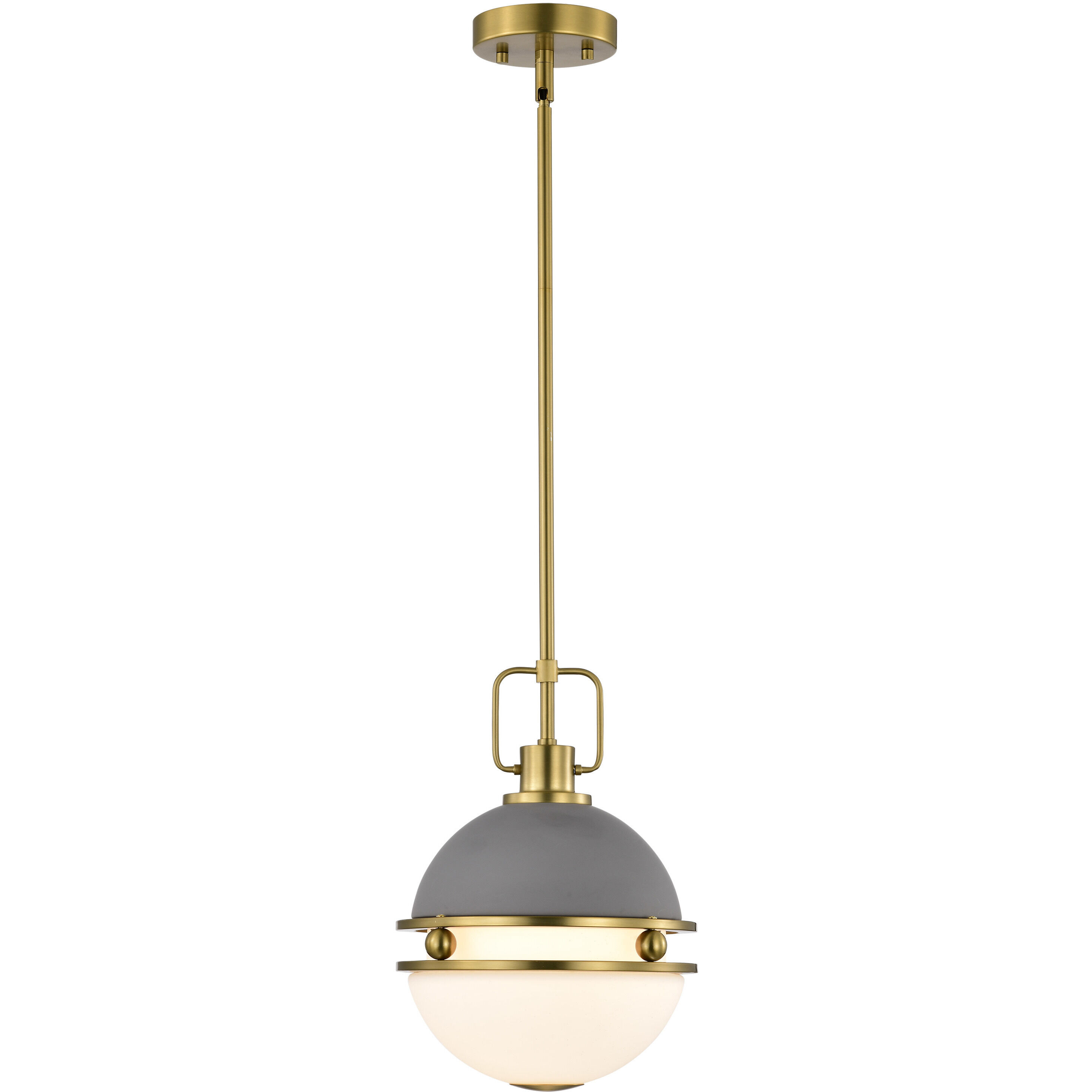 Everton 1 Light 10 inch Matte Gray Pendant Ceiling Light