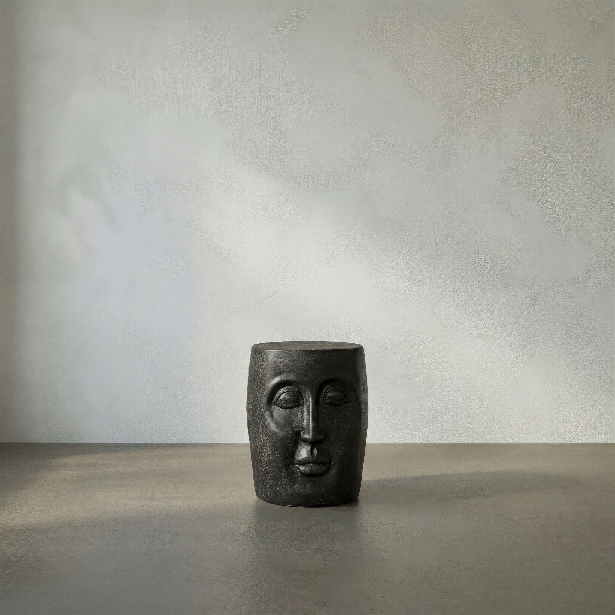 Head 19 X 14 inch Black Fiber Cement Side Table