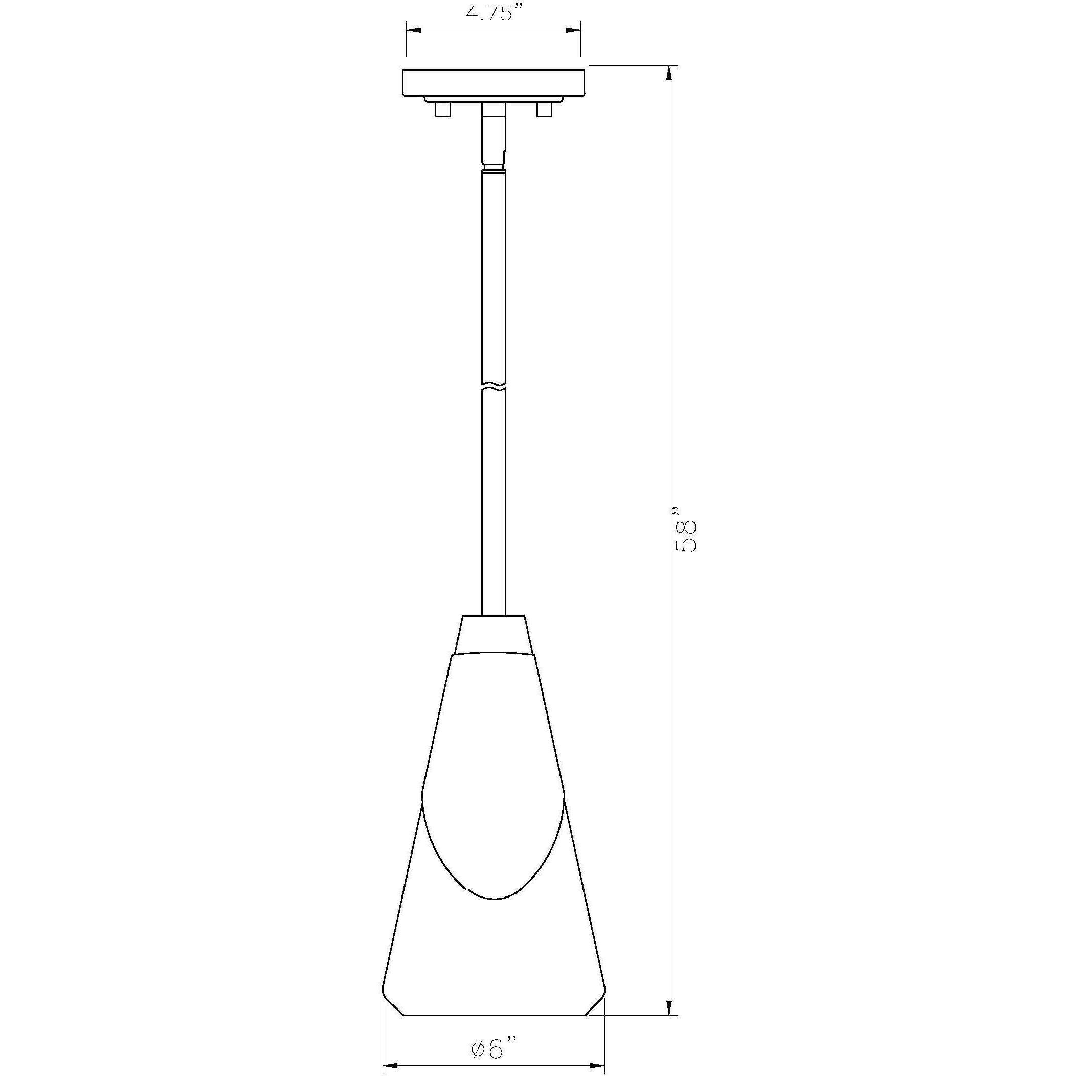 Aimie 1 Light 6 inch Brushed Nickel Pendant Ceiling Light