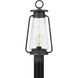 Sutton 1 Light 19.25 inch Speckled Black Outdoor Post Lantern, Large