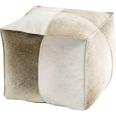 Brixton 19 inch Grey Pouf