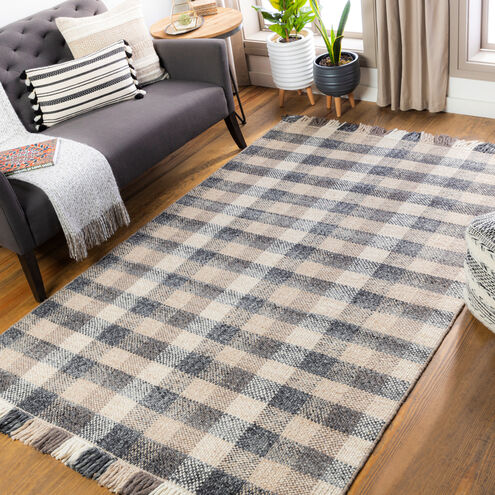 Reliance 90 X 60 inch Charcoal Rug in 5 x 8, Rectangle