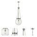 Beacon 1 Light 14 inch Polished Nickel Pendant Ceiling Light