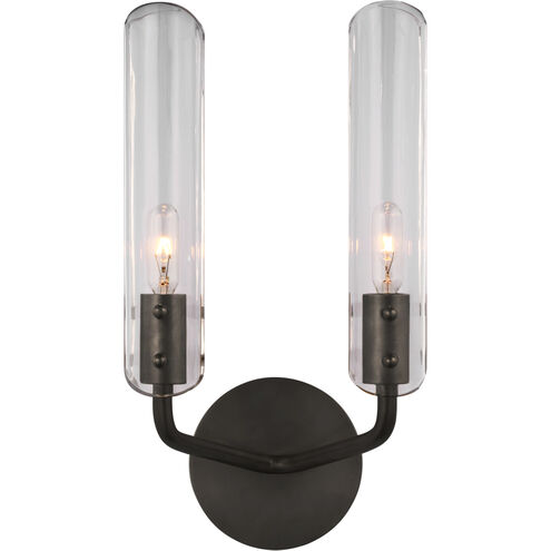 AERIN Casoria LED 8 inch Bronze Double Sconce Wall Light