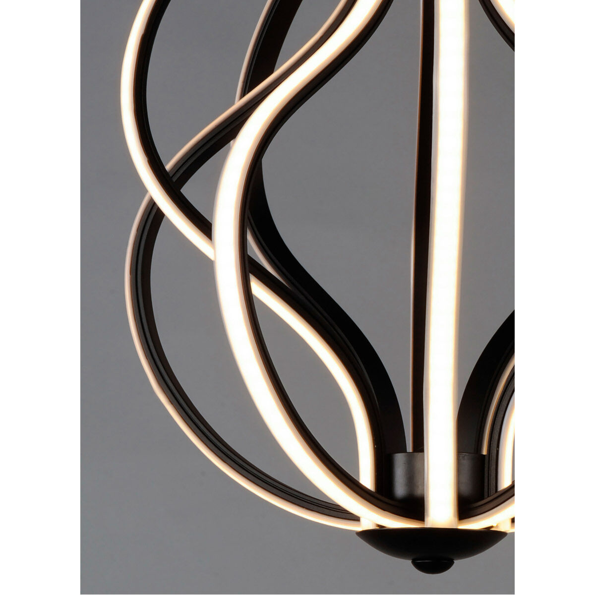 Aura LED 12 inch Black Single Pendant Ceiling Light