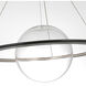 Barbara Barry Cosmos LED 27.5 inch Bronze Ring and Orb Chandelier Ceiling Light