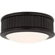 Paloma Contreras Ritz 5 inch Aged Iron Flush Mount Ceiling Light