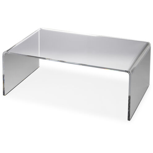 Crystal Clear Acrylic 38 X 22 inch Butler Loft Cocktail Table