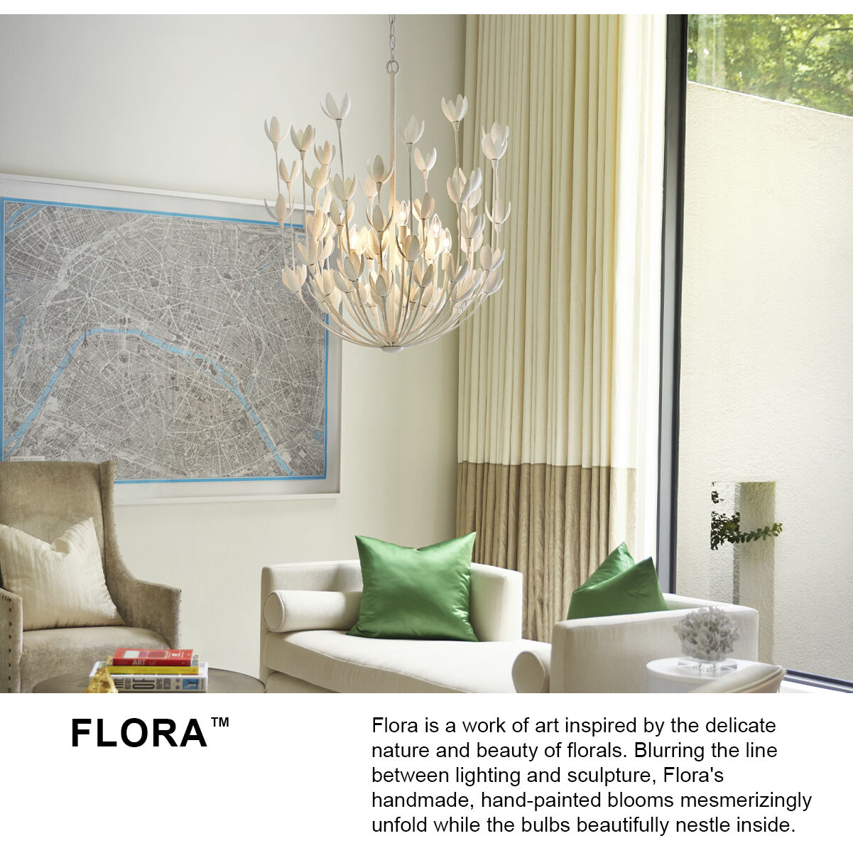 Lisa McDennon Flora 6 Light 26.25 inch Burnished Gold Indoor Chandelier Ceiling Light