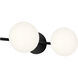 ED Ellen DeGeneres Lune 2 Light 17.88 inch Aged Iron Vanity Light Wall Light