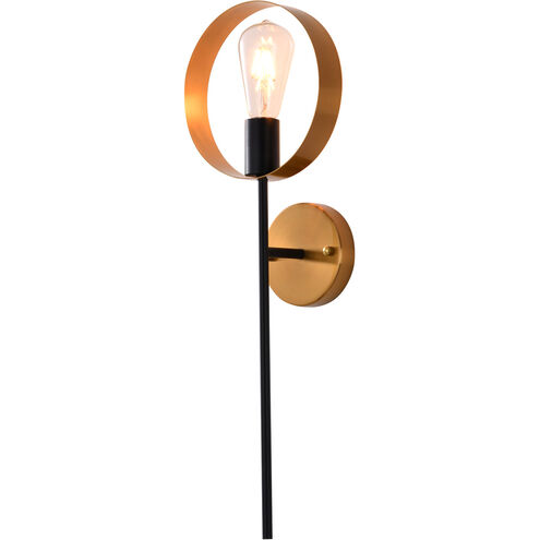Canada 1 Light 4 inch Black & Golden Bronze Wall Sconce Wall Light