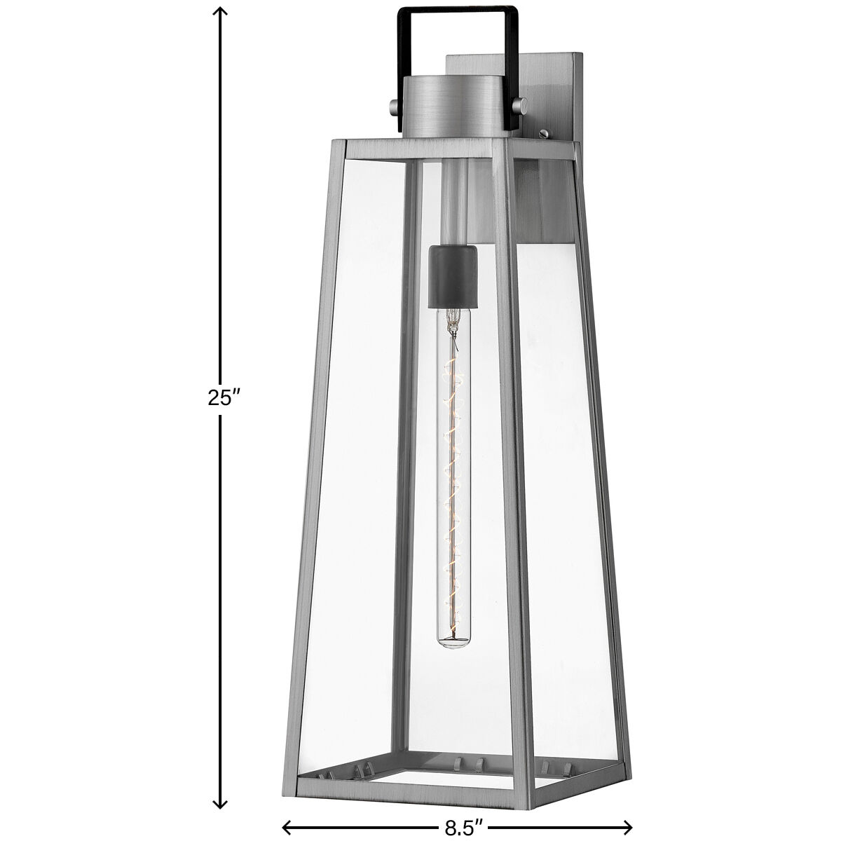 Hugh LED 25 inch Antique Brushed Aluminum Outdoor Wall Mount