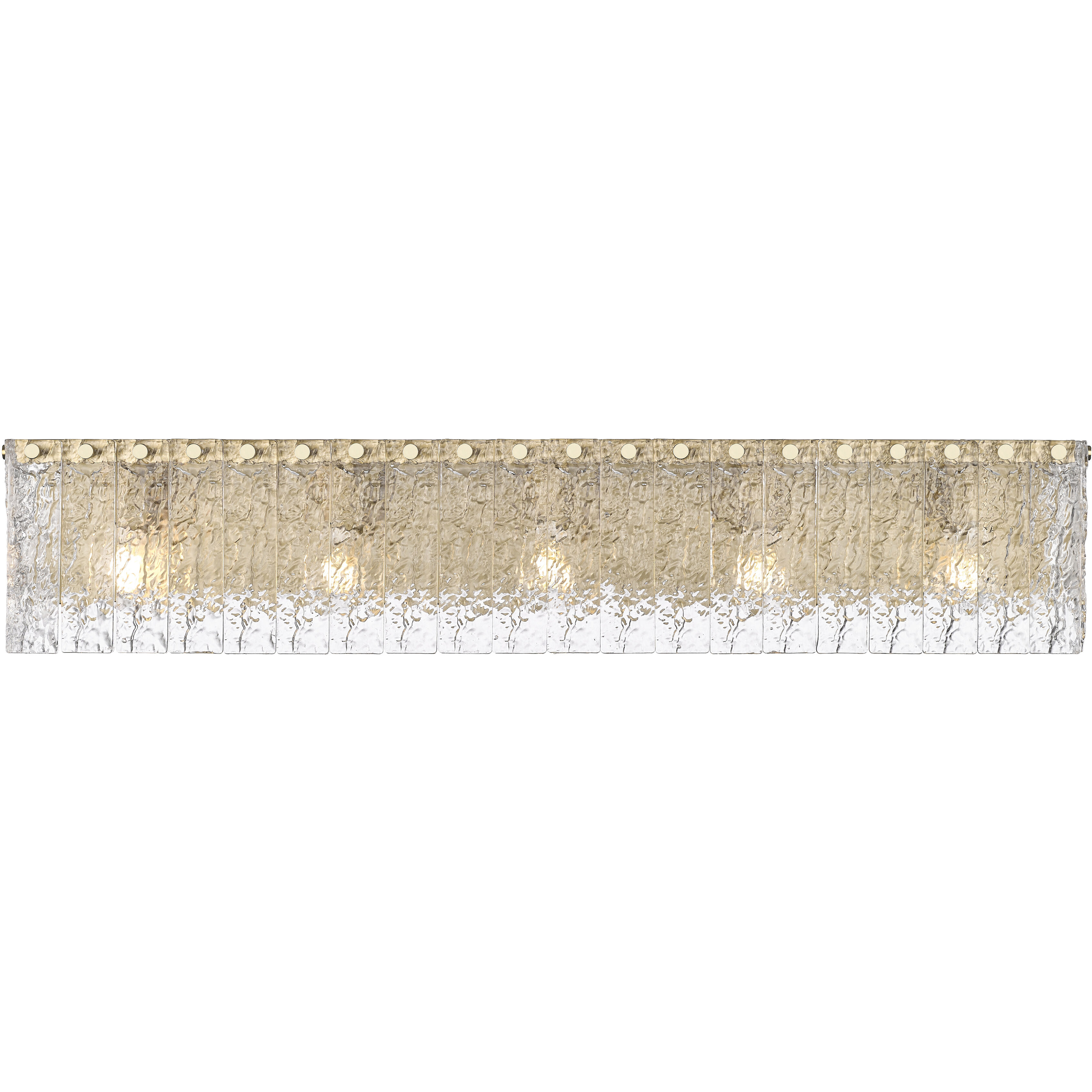 Glacier 5 Light 36.75 inch Modern Gold Vanity Wall Light