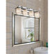 Limoges 4 Light 29 inch Polished Chrome Bath Bar Wall Light in Bamboo, Incandescent