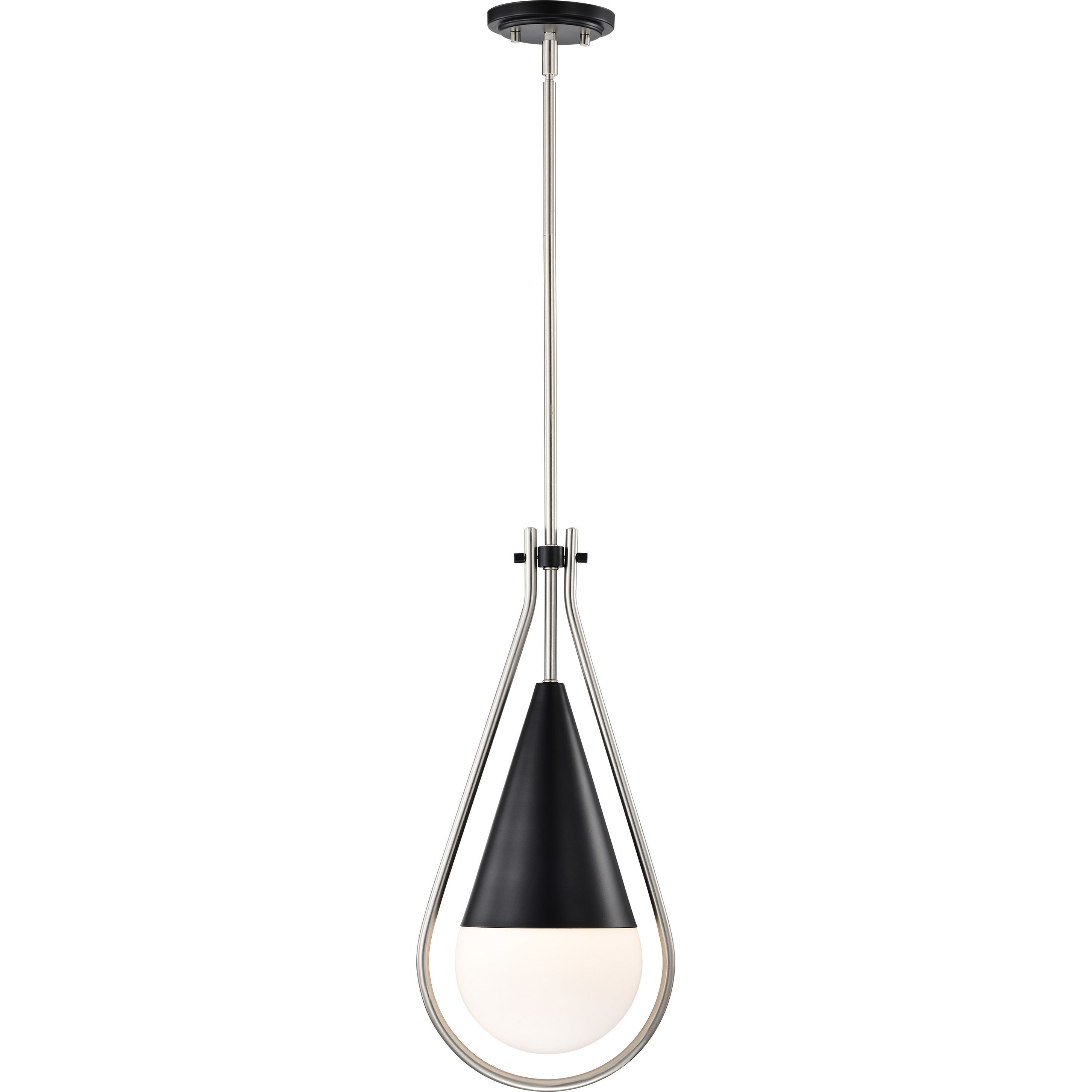 Admiral 1 Light 10 inch Matte Black Pendant Ceiling Light