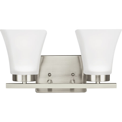 Bayfield 2 Light 13.25 inch Brushed Nickel Wall Bath Fixture Wall Light