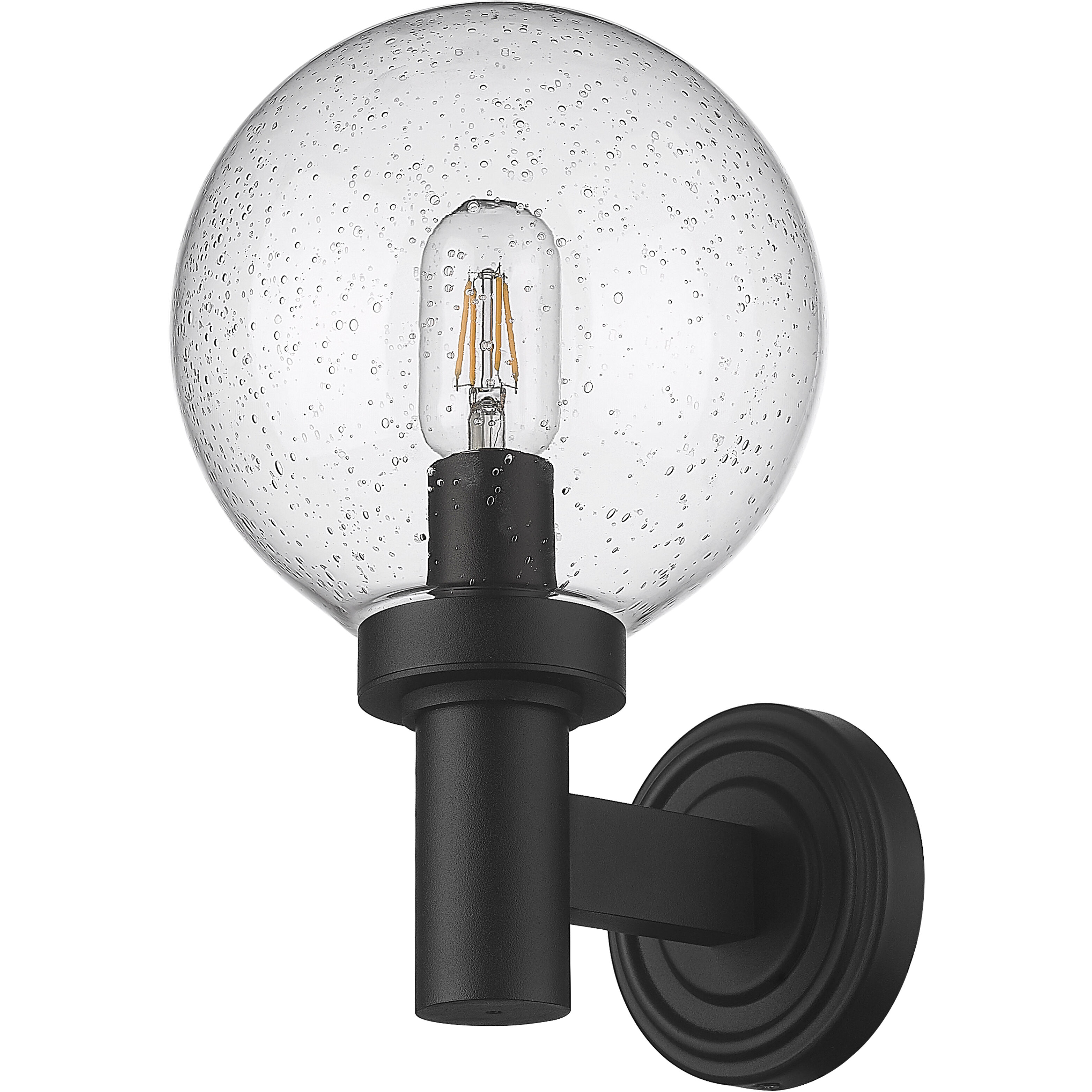 Z-Lite 599M-BK Laurent 1 Light 12.5 inch Black Outdoor Wall