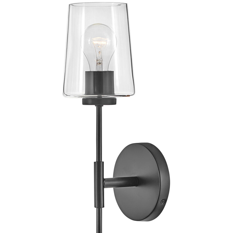 Kline LED 5 inch Black Sconce Wall Light