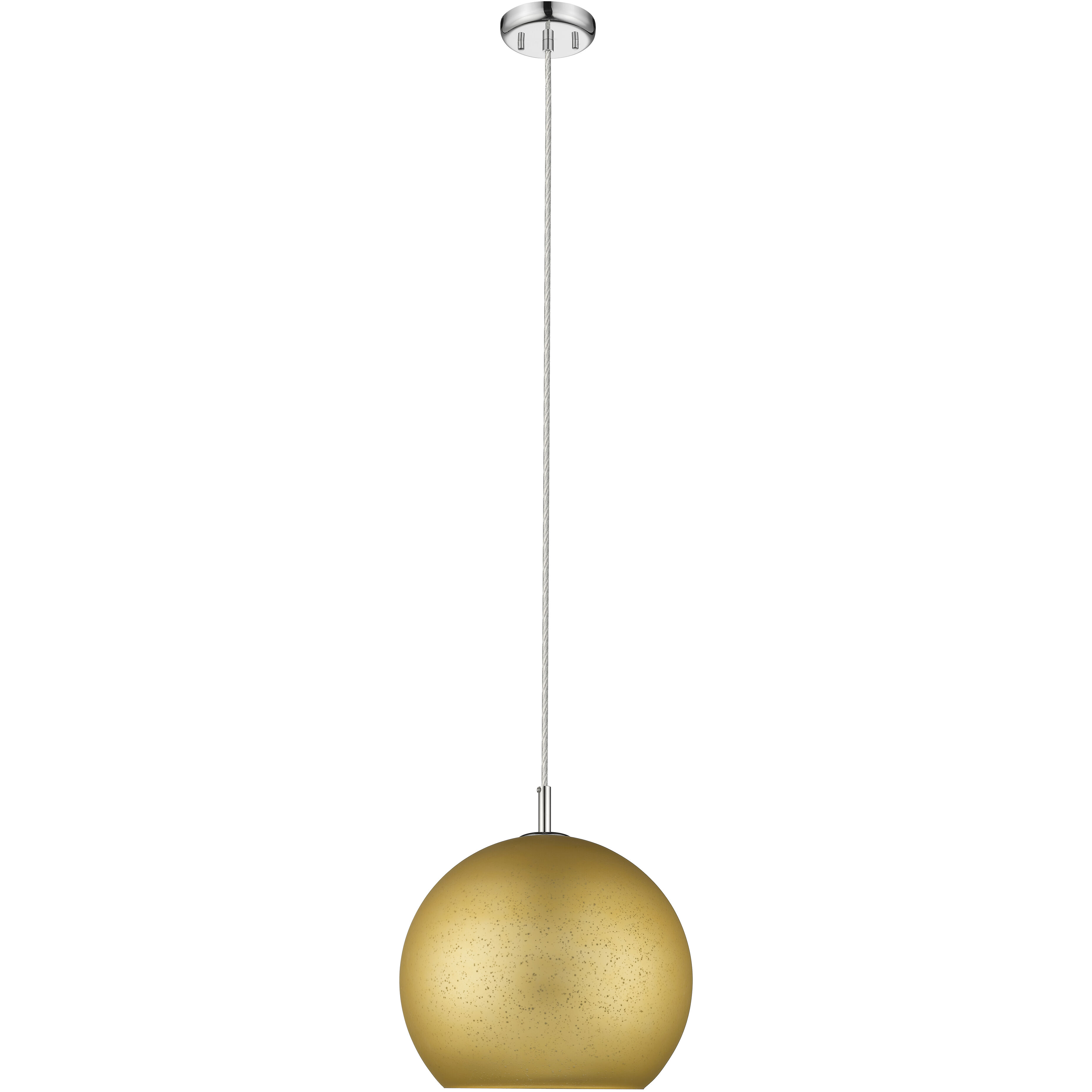 Nimbus 1 Light 12 inch Chrome Pendant Ceiling Light
